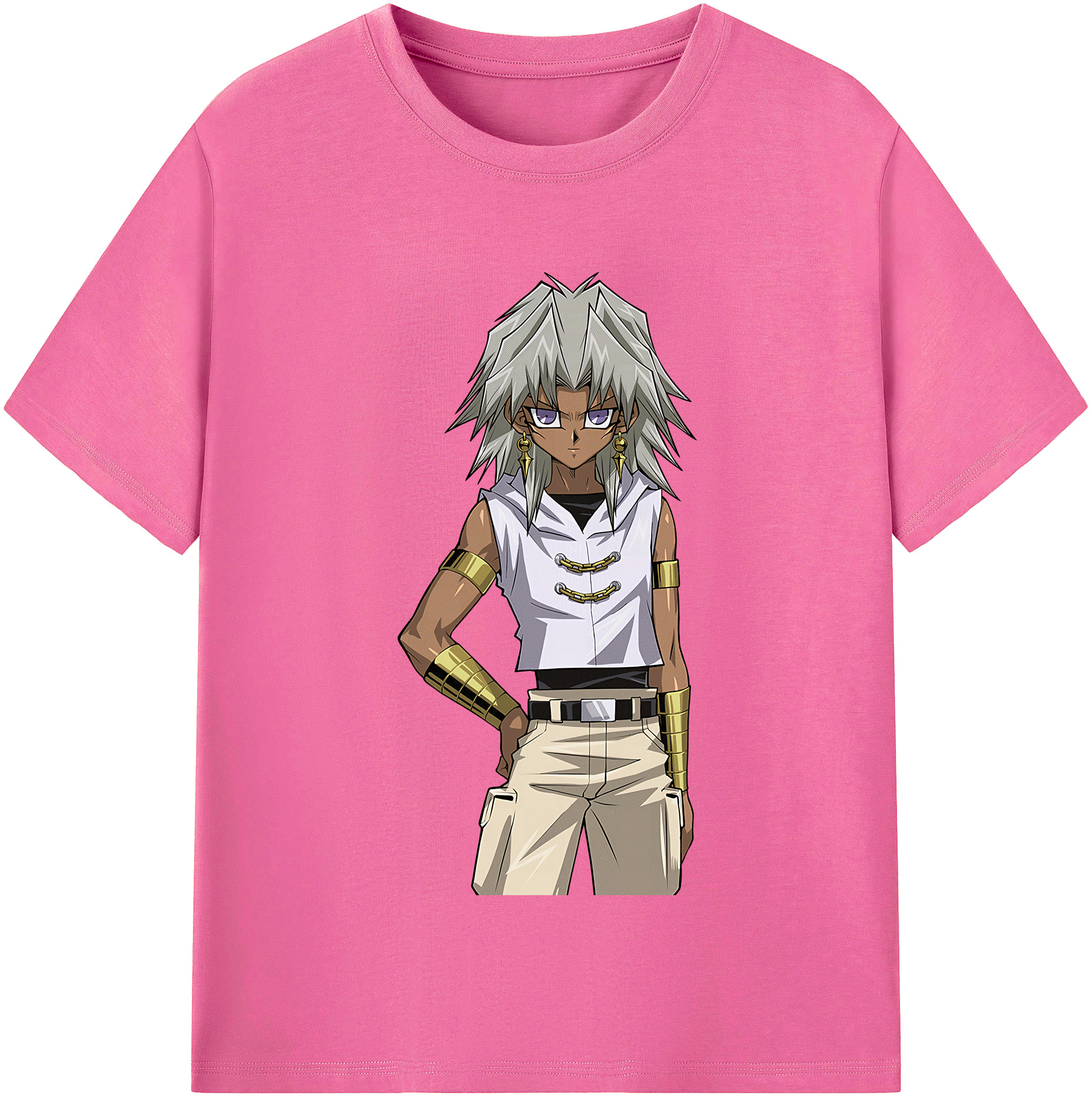 （画像用） 遊☆戯☆王 Yu-Gi-Oh! レディースカジュアルプリントTシャツ（綿100％）